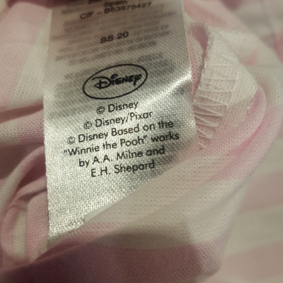 Mickey Mouse Bubblegum Stripped Fancy Pajama Set - Picture 8 of 11